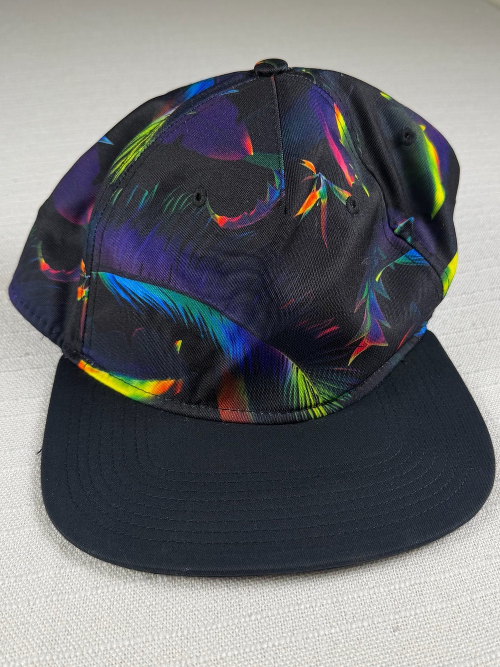 Nike Paradise Pro Hat Size One Size Fits Most Black Tropical Floral Snapback
